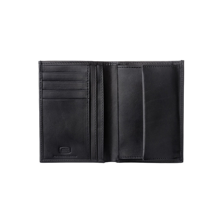 Antica Toscana Men's wallet with vertical format holder in real Italian leather cards and banknotes