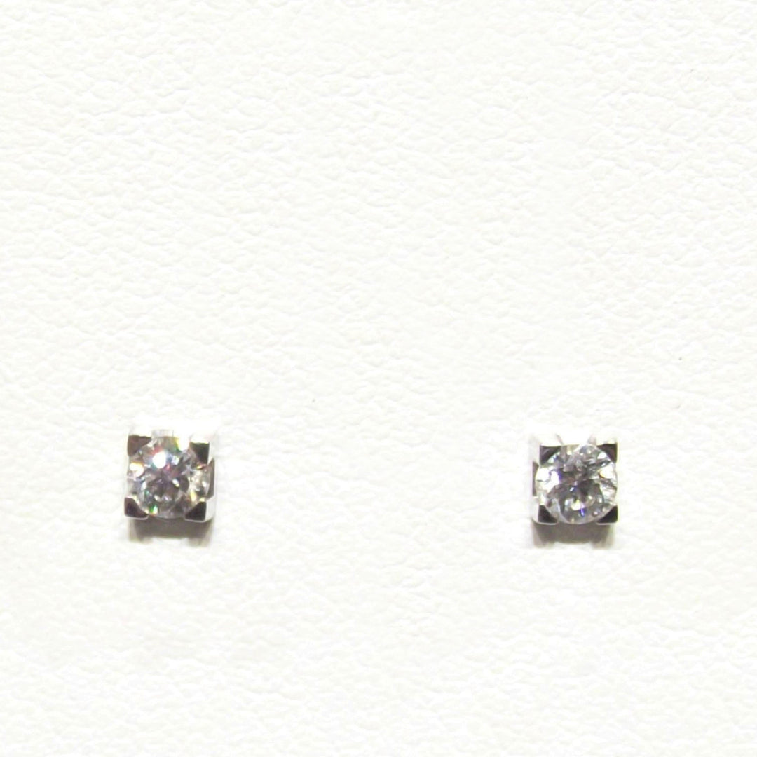 Pendientes Davite & Delucci en oro blanco de 18kt con diamantes 0,38ct VS G BB828383-38