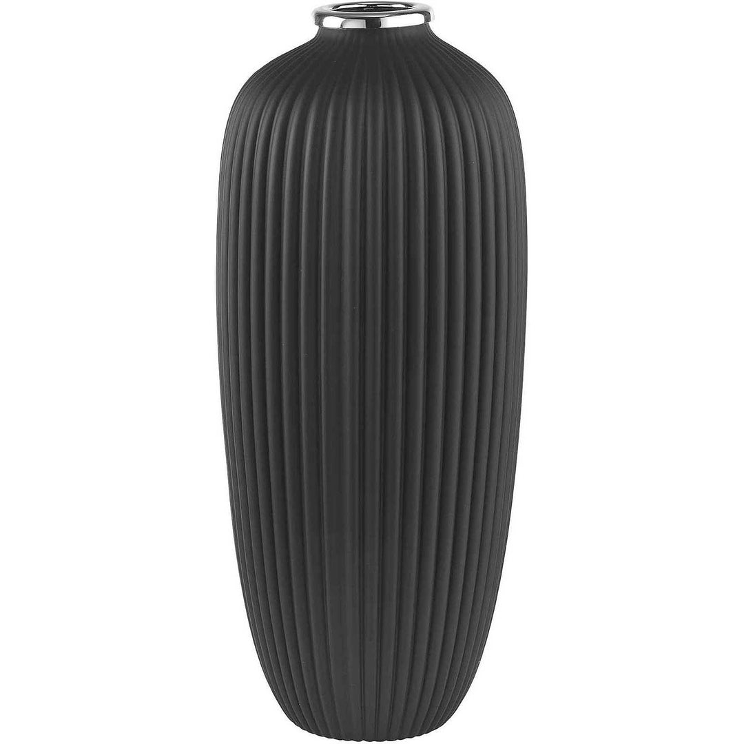 Argeni ceramic vase Coste 20cm H.45cm matte black 1.754239
