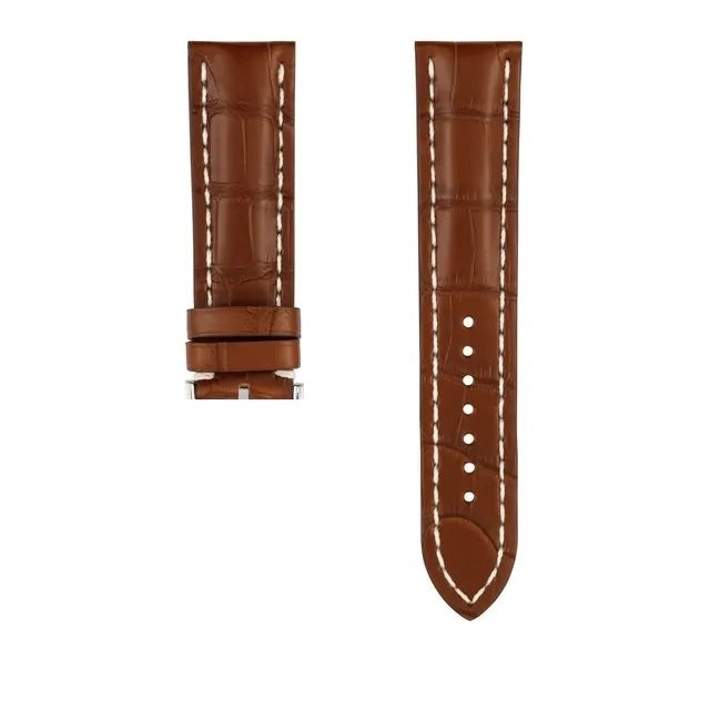 Breitling cinturino pelle di coccodrillo marrone 22mm senza fibbia 1027P-22 - Capodagli 1937