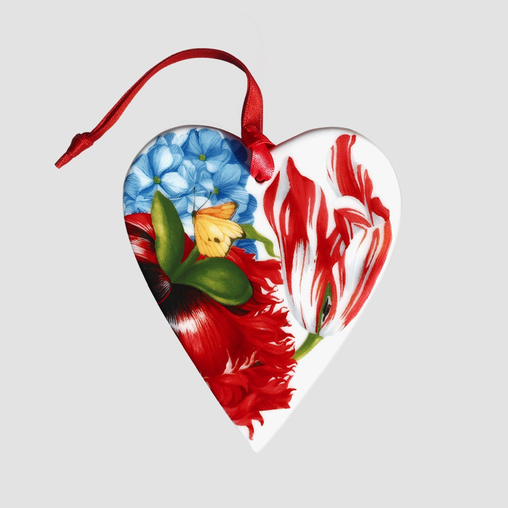 Taitu decoration heart Emotion 8.5x10cm Fine Bone China 12-6-22-F