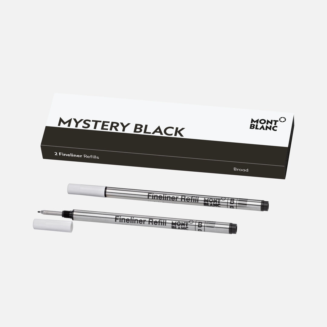 Montblanc 2 recharge pour fineliner pointe B Mystery Black noir 128247