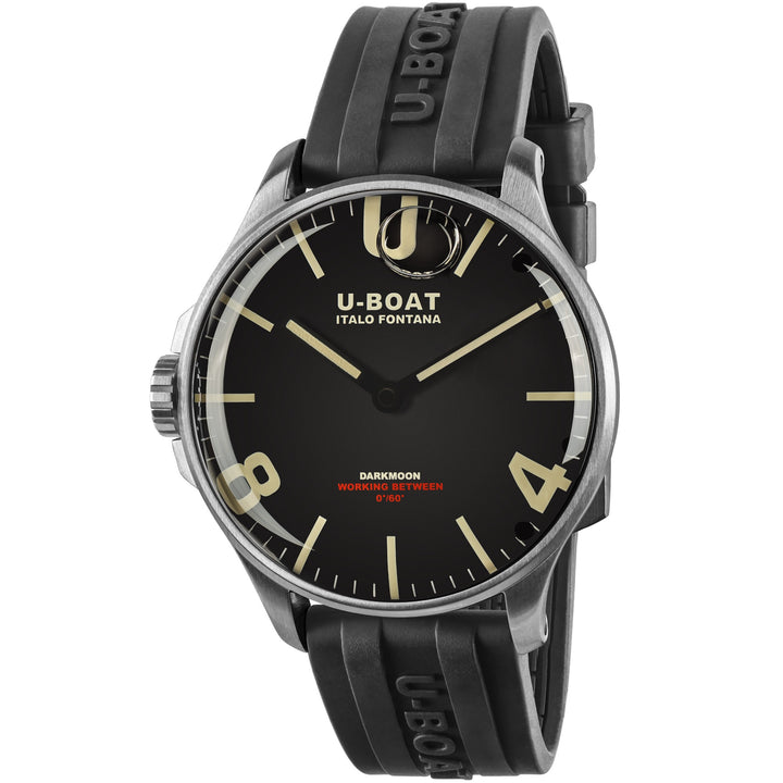 U-BOAT reloj Darkmoon negro SS 44mm negro cuarzo acero 8463/B
