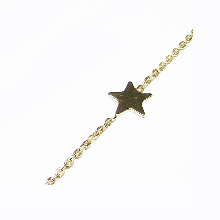 Capodagli 5 Sterne Armband 925 Silber Finish Gelbgold CPD-BRA-ARG-0004-G
