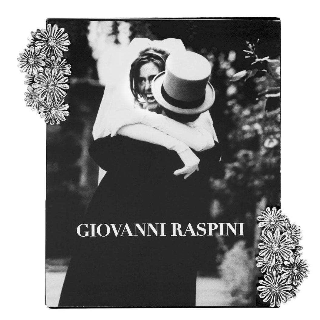 Giovanni Raspini cornice Clip Margherite vetro 16x20cm argento 925 1958 - Capodagli 1937