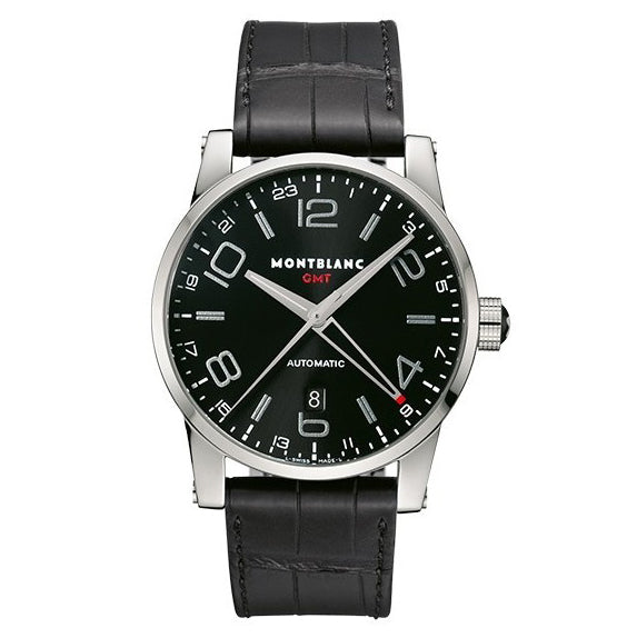 Montblanc orologio TimeWalker GMT 42mm nero automatico acciaio 36065 - Capodagli 1937