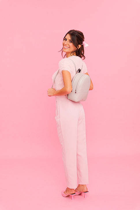 DuDu Sommerfärbung Sommerfarbe Frau in weichem mehrfarbiger Rucksack mit Doppelzip Reißverschluss
