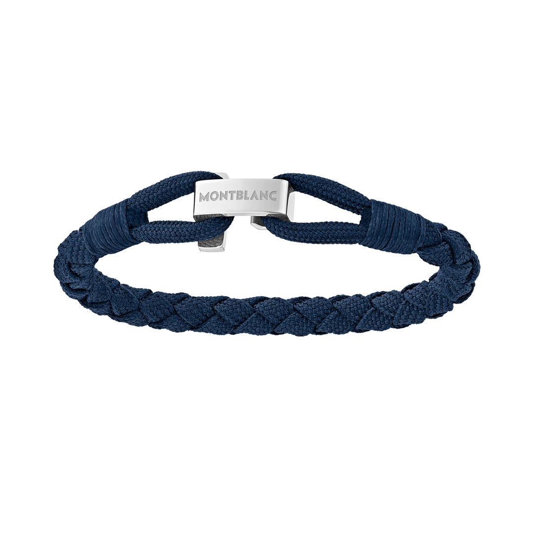 Montblanc Blue Nylon and Steel Bracelet Wrap Me Size S 12838360
