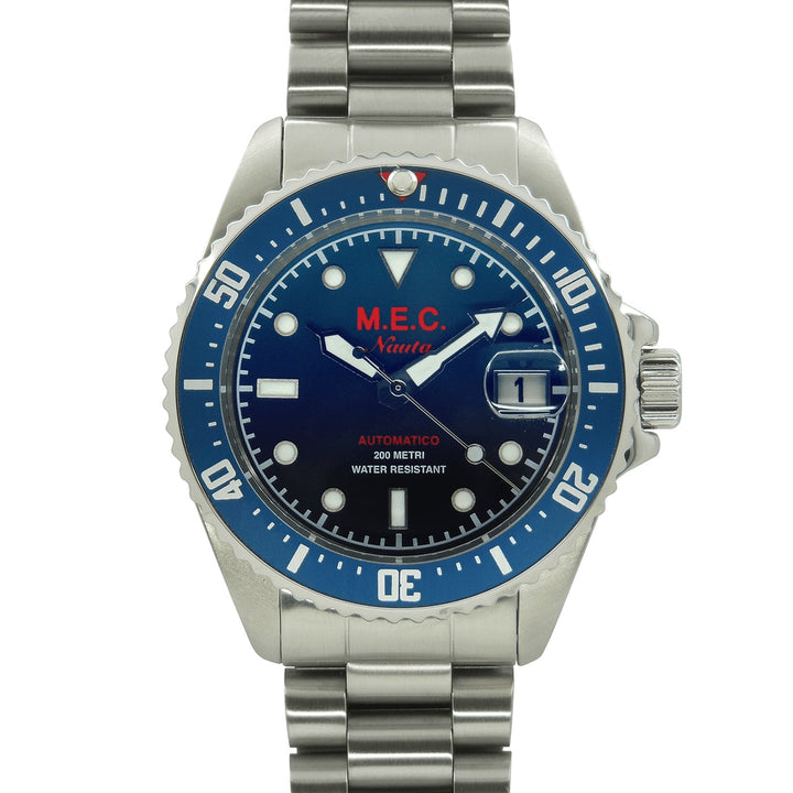 M.E.C. orologio NAUTA BL 40mm blu automatico acciaio NAUTA BL (21)