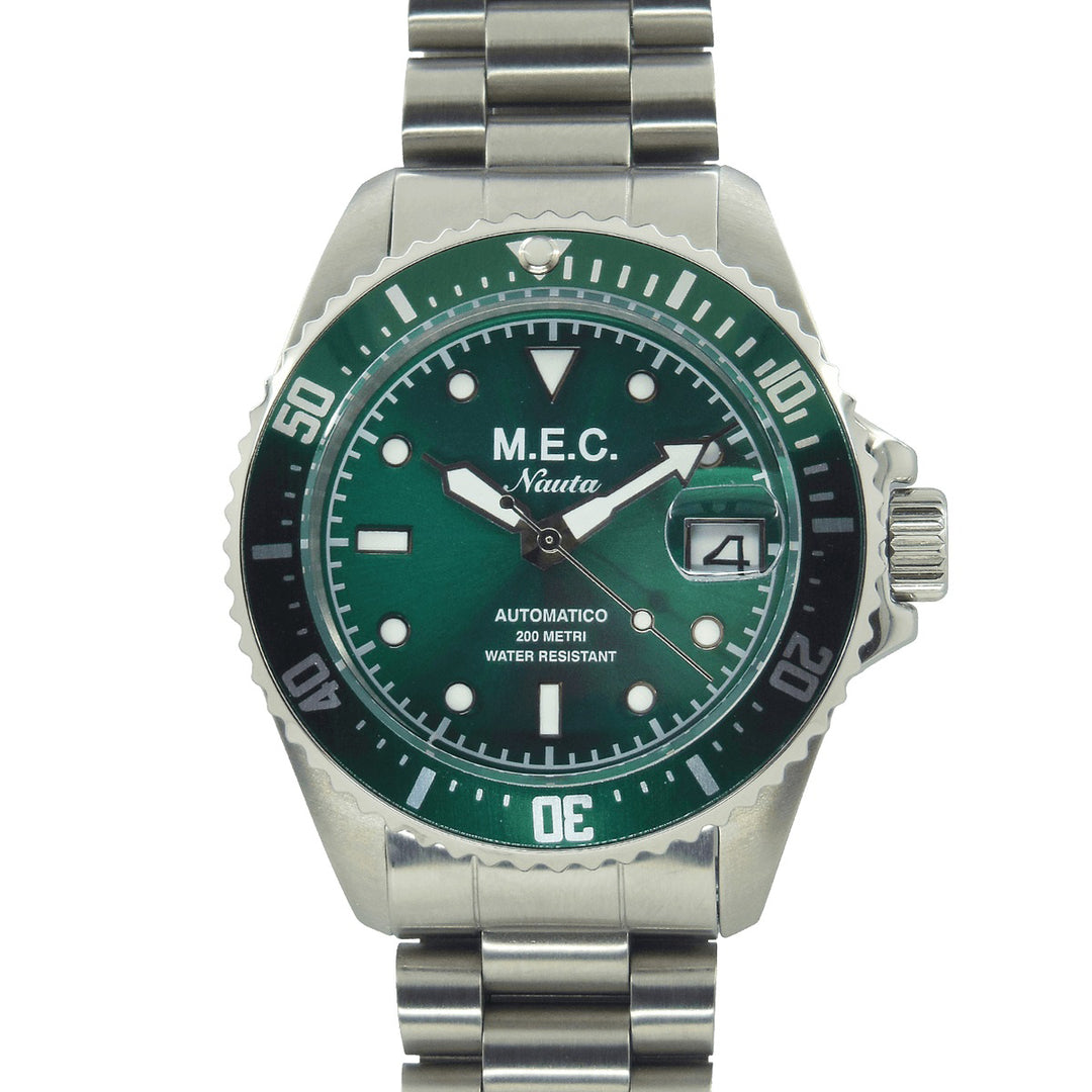 M.E.C. reloj NAUTA GR 40mm verde acero automático NAUTA GR (22)
