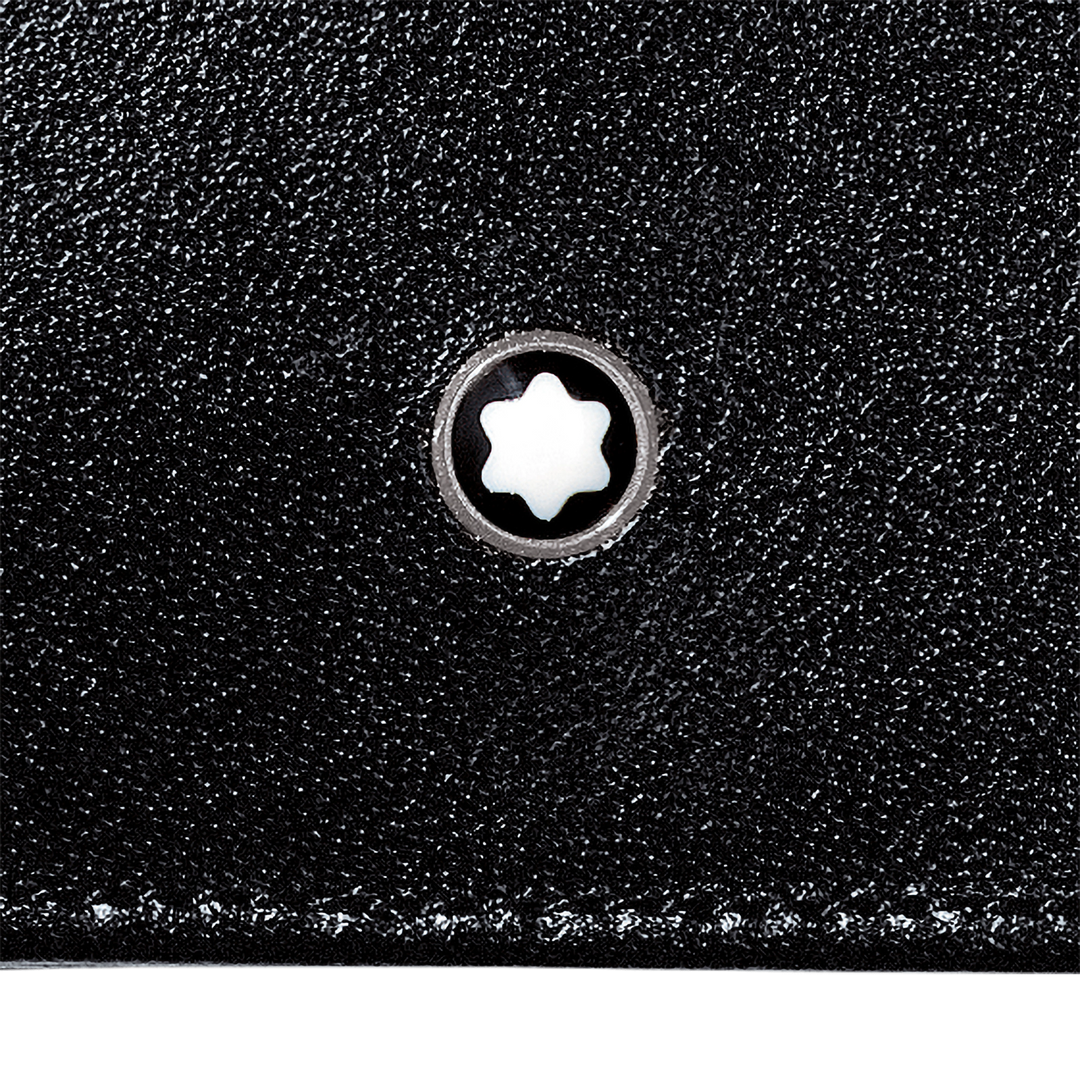 Montblanc portafoglio 11 scomparti con tasca trasparente Meisterstück nero 130071