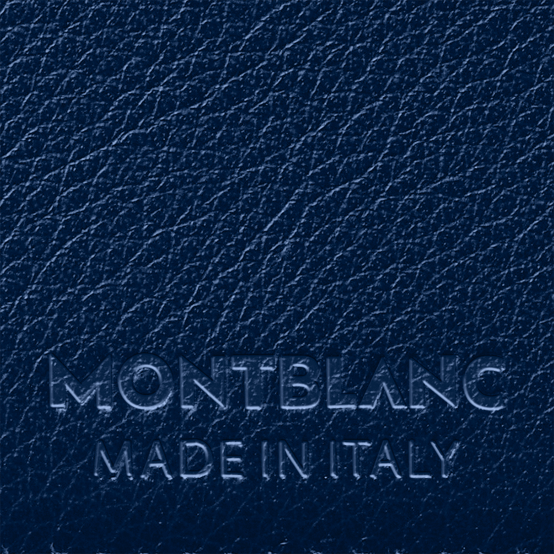 Montblanc portafoglio 6 scomparti Meisterstück Selection Soft blu 130059