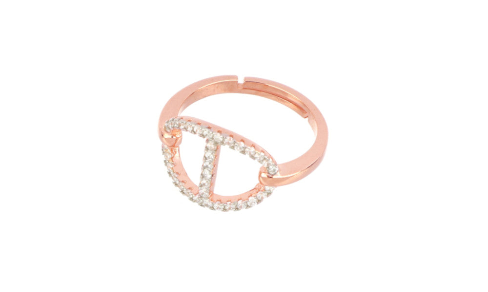 Hearts Milan ring Golden Hour Montenapoleone Collection 925 silver finish PVD rose gold 24916028