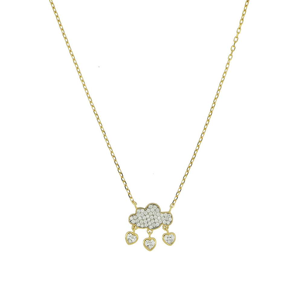 Hearts Milan necklace Love Storm Galleria Vittorio Emanuele Collection 925 silver PVD finish yellow gold 24938747