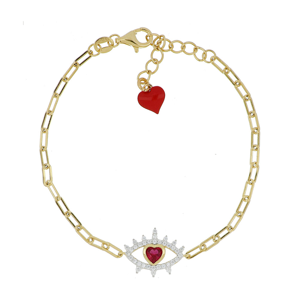 Hearts Milano bracelet Look at me Galleria Vittorio Emanuele Collection 925 silver finish PVD yellow gold 24938808