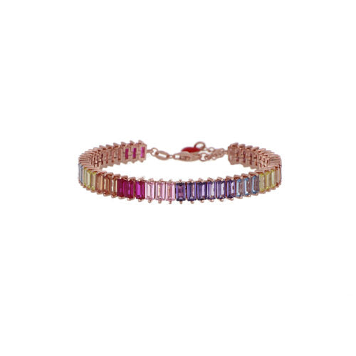 Corazones pulsera de Milán Hula-Love Dolly Park Collection plata 925 PVD acabado oro rosa circonita cúbica 24978491