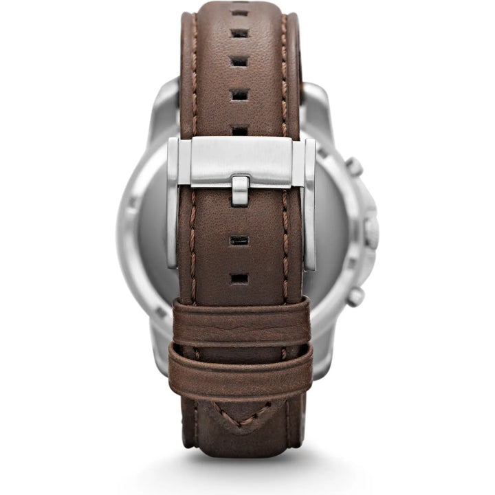 Reloj Fosssil Grant Chrono 44 mm de acero crema de cuarzo