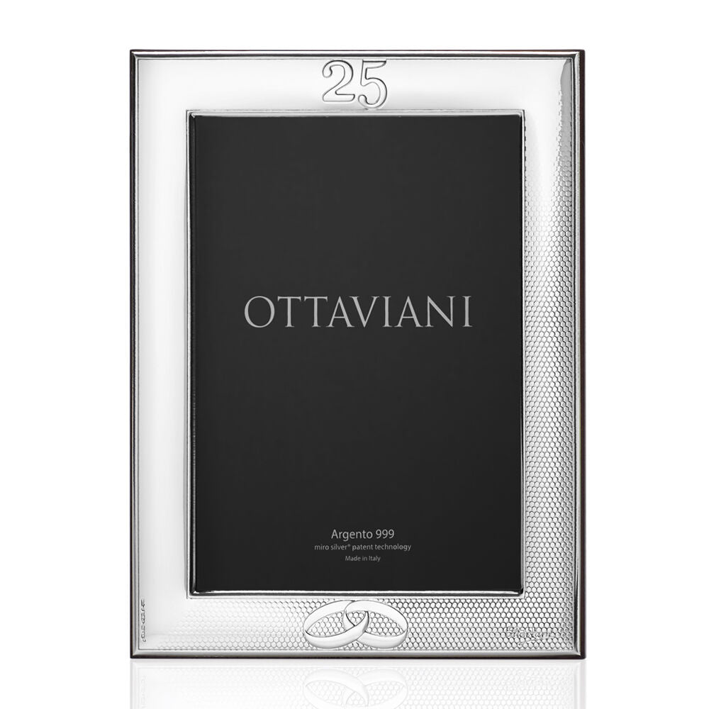 Ottaviani 25 Jahre Ehe 13x18cm Silberlaminat 999 5014a