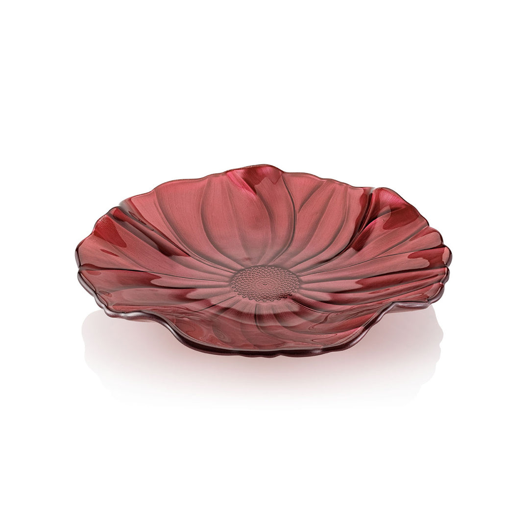 Ivv piatto Magnolia 28cm decoro rosso perlaceo 5334.1