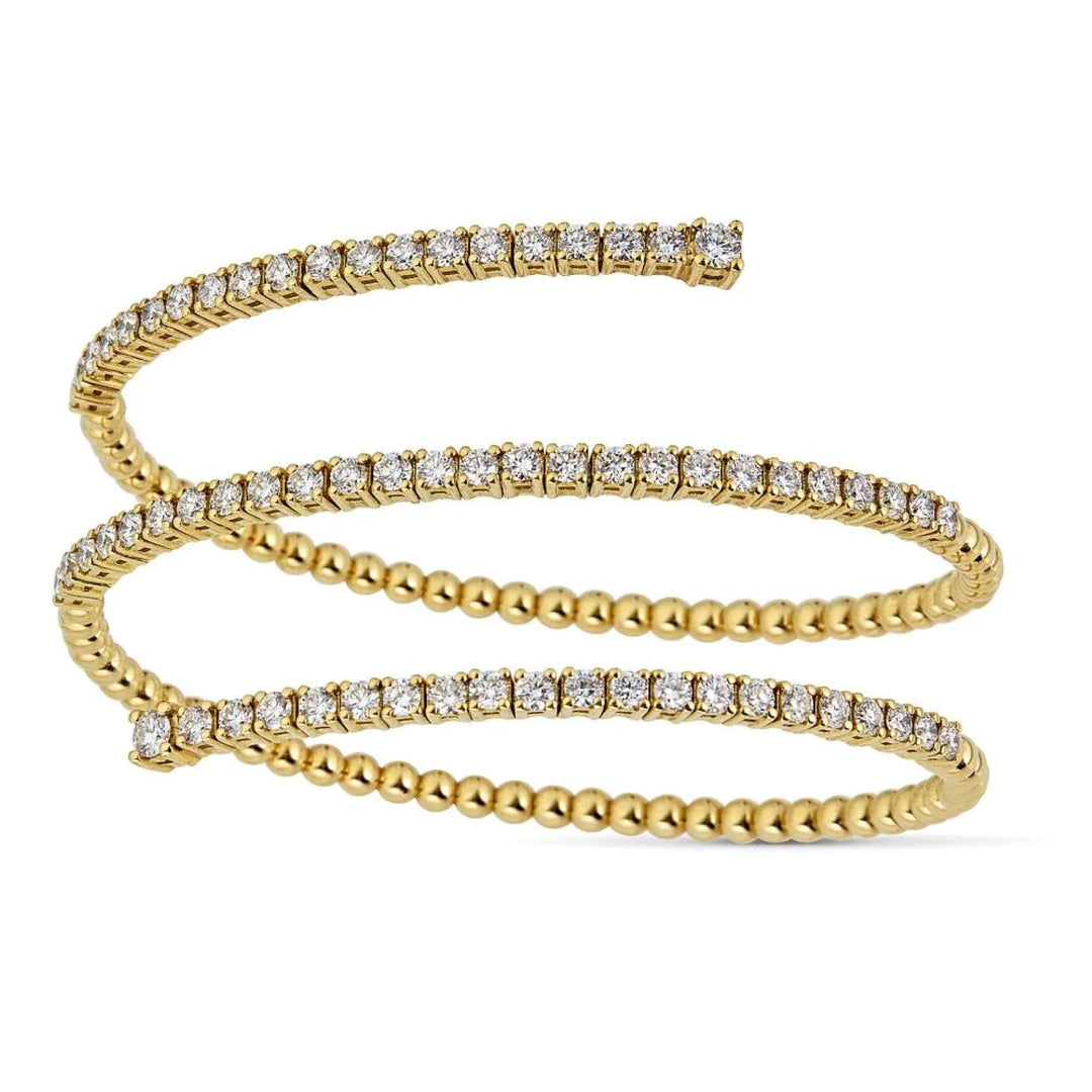 Bracelet Zydo en spirale en or jaune 18 carats diamants 69446G