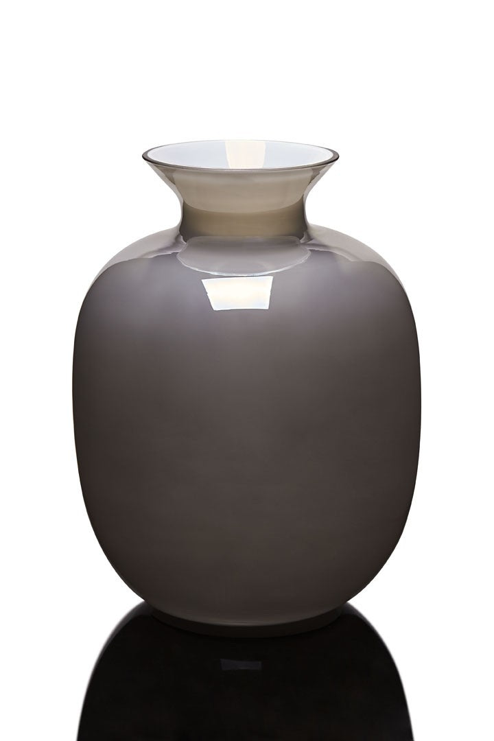 Ivv vaso Rialto incamiciato grigio h 30cm 8386.1 - Gioielleria Capodagli