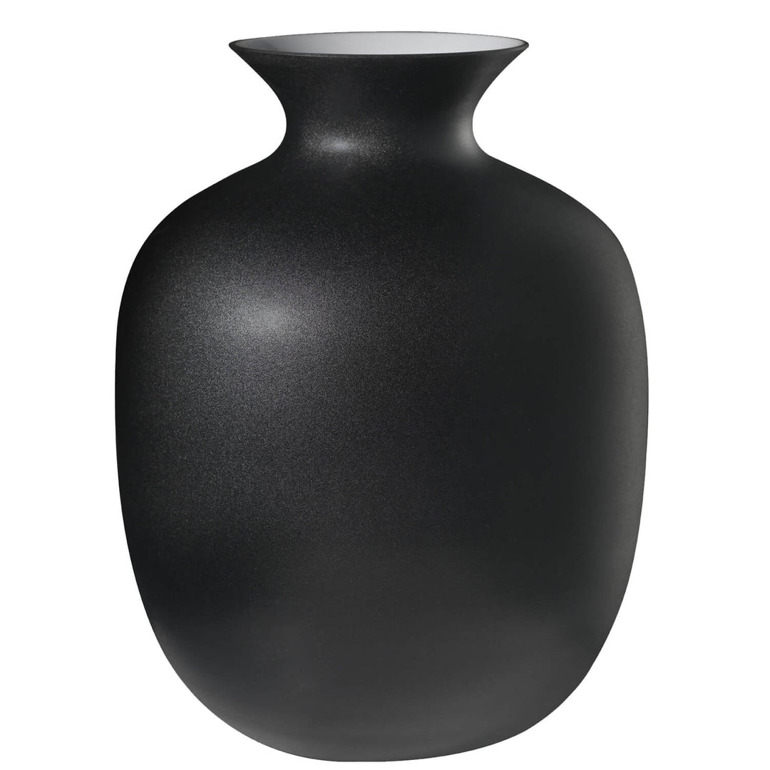 Ivvv vase Rialto grand H.30cm noir décor éclipse 8567.3