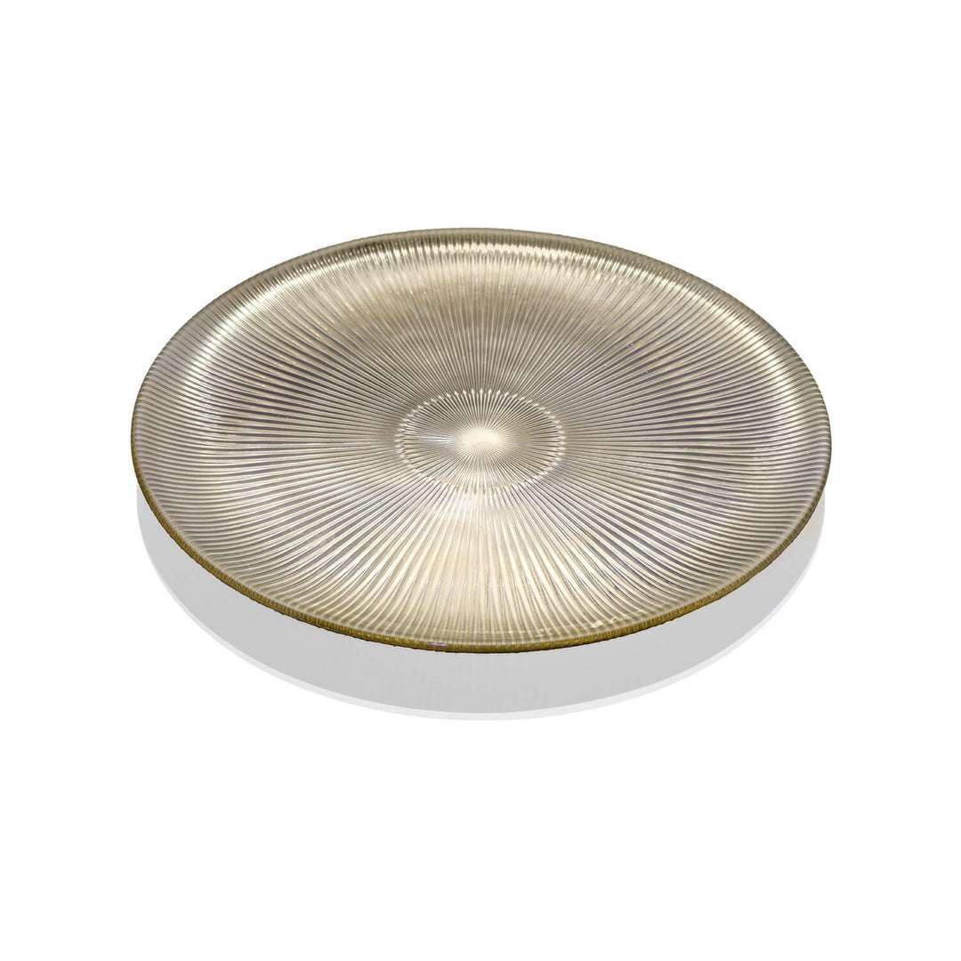 Ivv plate Ishtar 37cm decor chrome gold champagne 8635.2