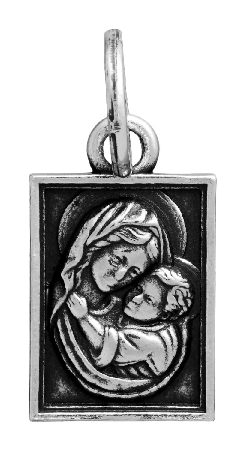 Giovanni Raspini encanto colgante Madonna con Niño plata 925 11704