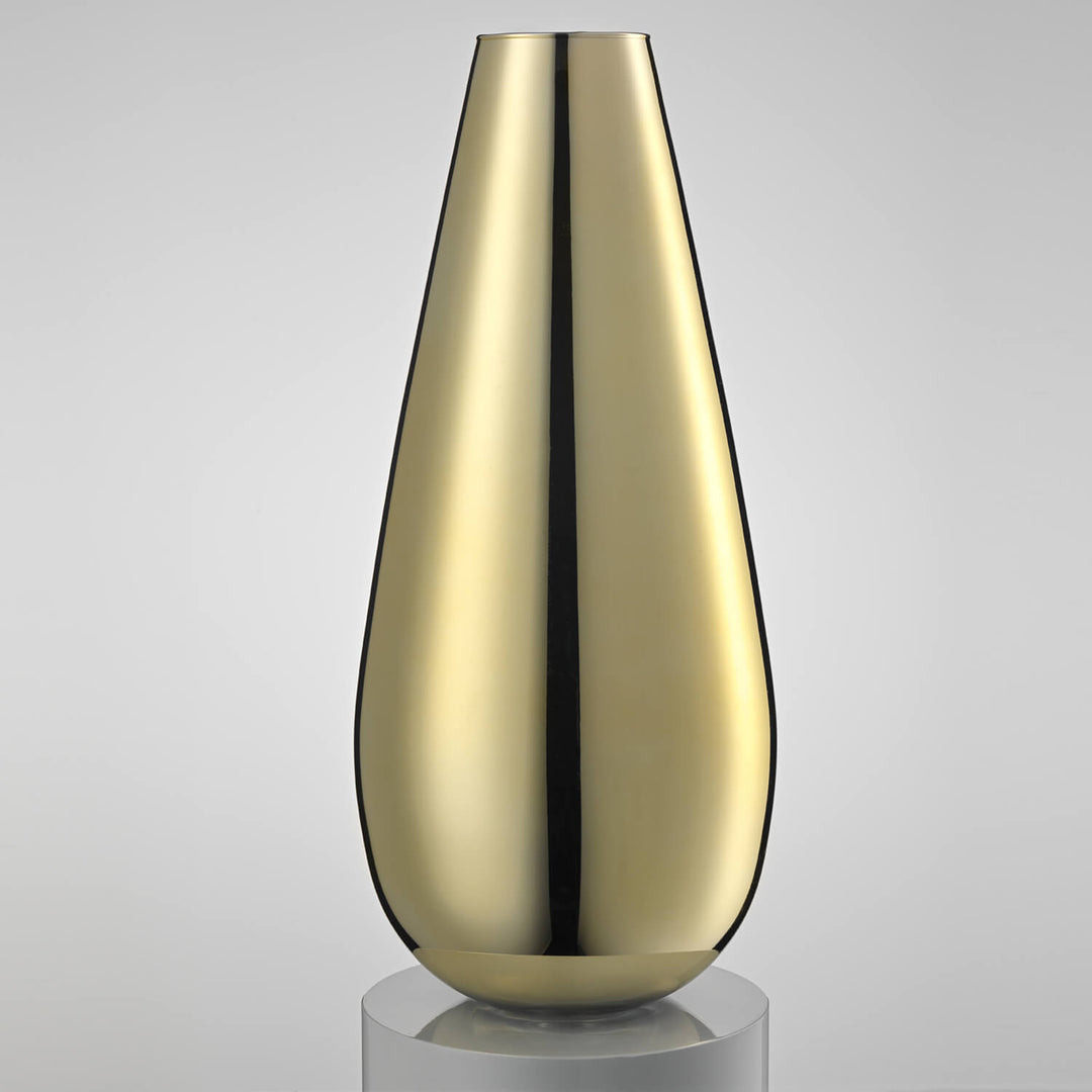 Ivv vaso Scicchissimo 38cm decoro specchiato oro 8646.2