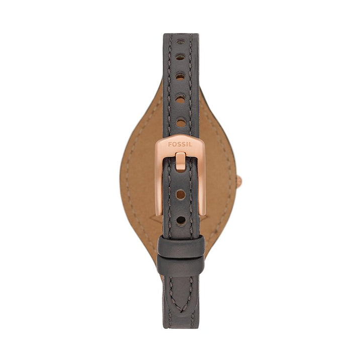 Reloj Fosssil Carlie 28 mm de acero gris cuarzo acabado PVD oro rosa ES5212