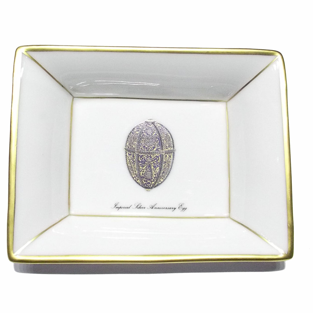Fabergé posacenere in limoges decori smalto con finiture oro zecchino  A/554393 - Gioielleria Capodagli