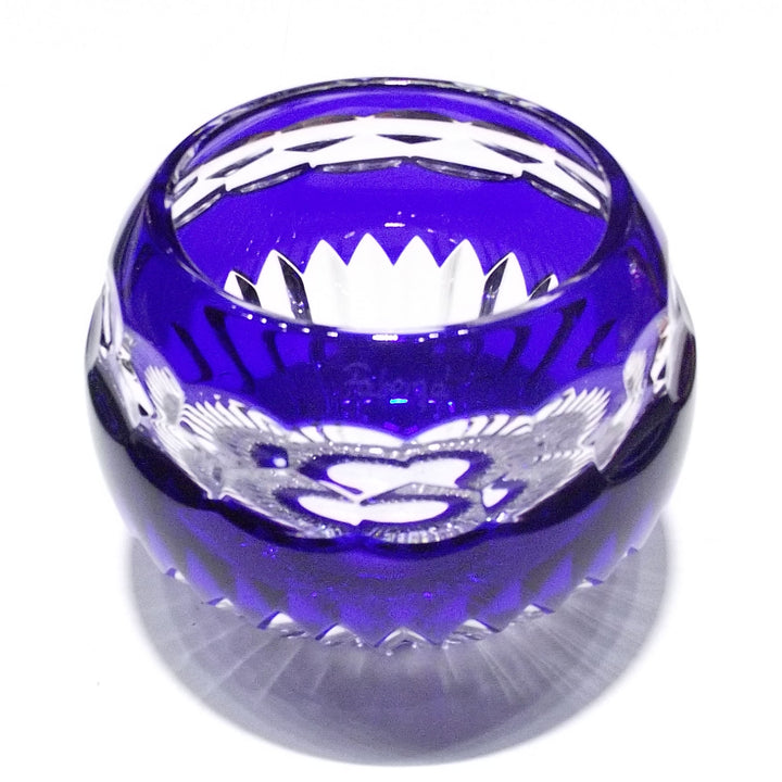 Fabergé mangiafumo cristallo blu molato a mano A/556466/B - Gioielleria Capodagli