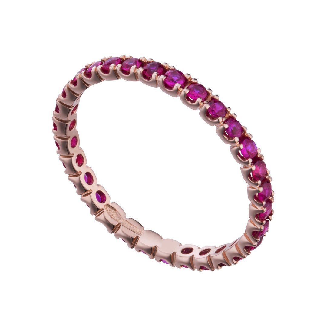 Golay Eternity Ring with Diamonds and Rubies