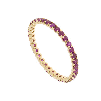 Golay Eternity Ring with Rubies