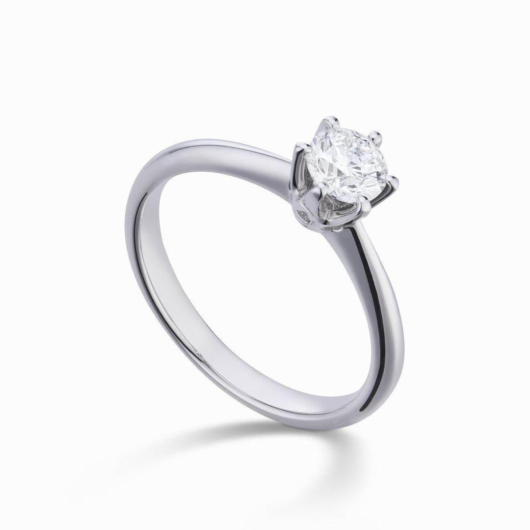 Golay Solitaire Ring 6 Tips Isabella