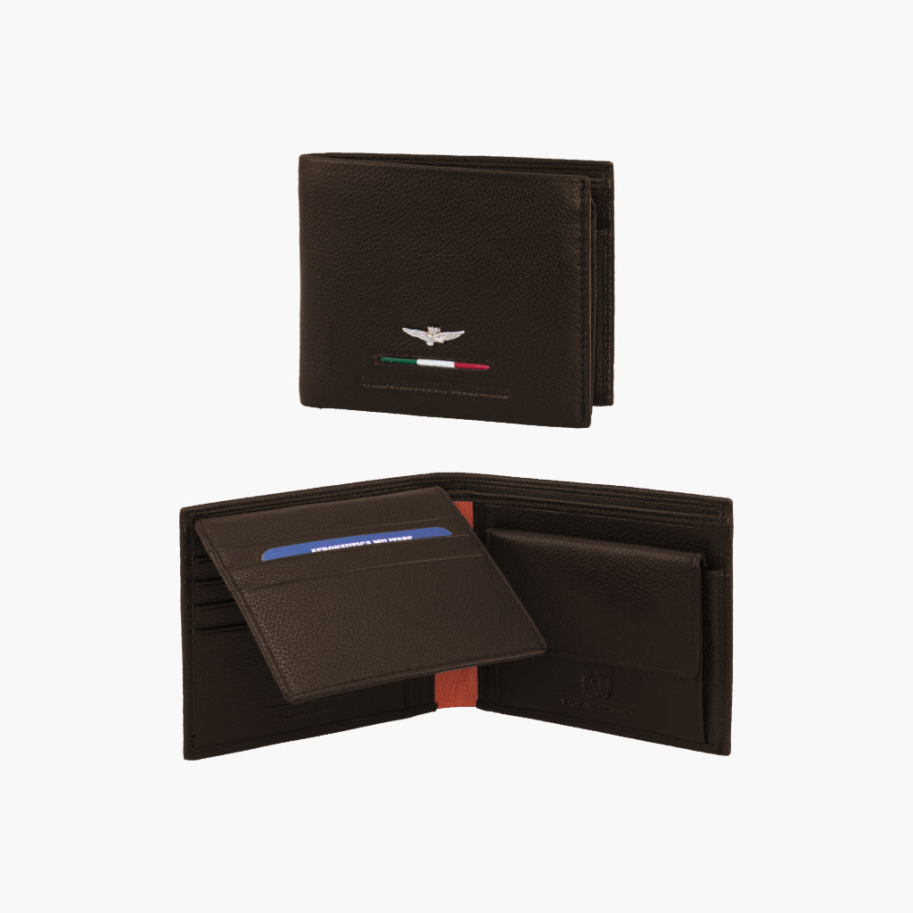 Aeronautica Military Men's Wallet with flap line Fighter AM152-MO