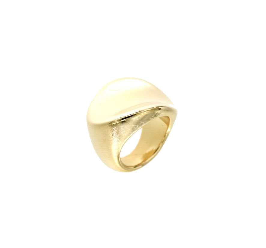 Pitti und Sisi Urban Ring Silber 925 PVD Gold Finition Gelbgold A 8140g