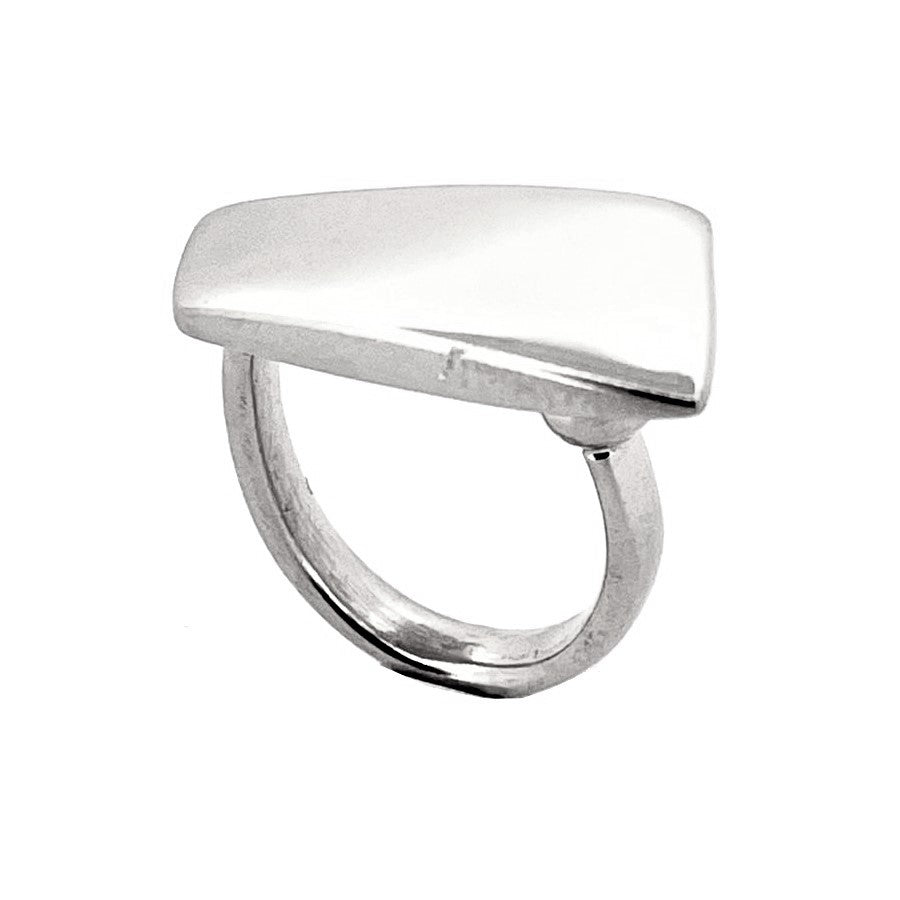 Pitti and Sisi Cuspide Ring Stonehenge Silver 925 An 9674b