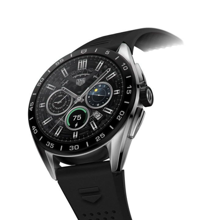 Tag Heuer orologio smartwatch Connected Calibre E4 45mm nero acciaio SBR8A10.BT6259