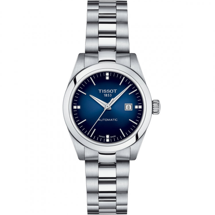 Tissot orologio T-My Lady Automatic 29mm blu diamanti acciaio automatico T132.007.11.046.00 - Gioielleria Capodagli