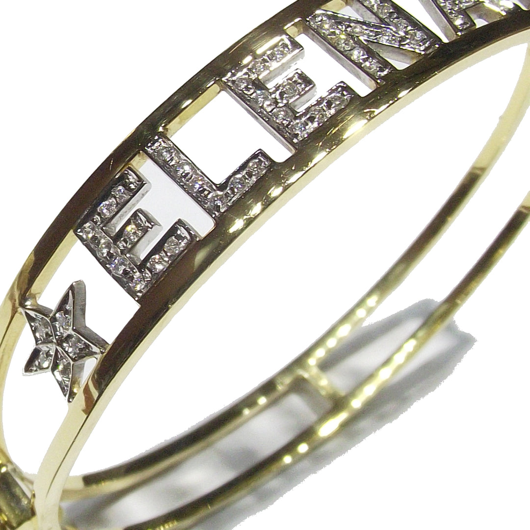 Sidalo bracciale rigido Elena oro giallo e bianco 18kt diamanti 0055BR