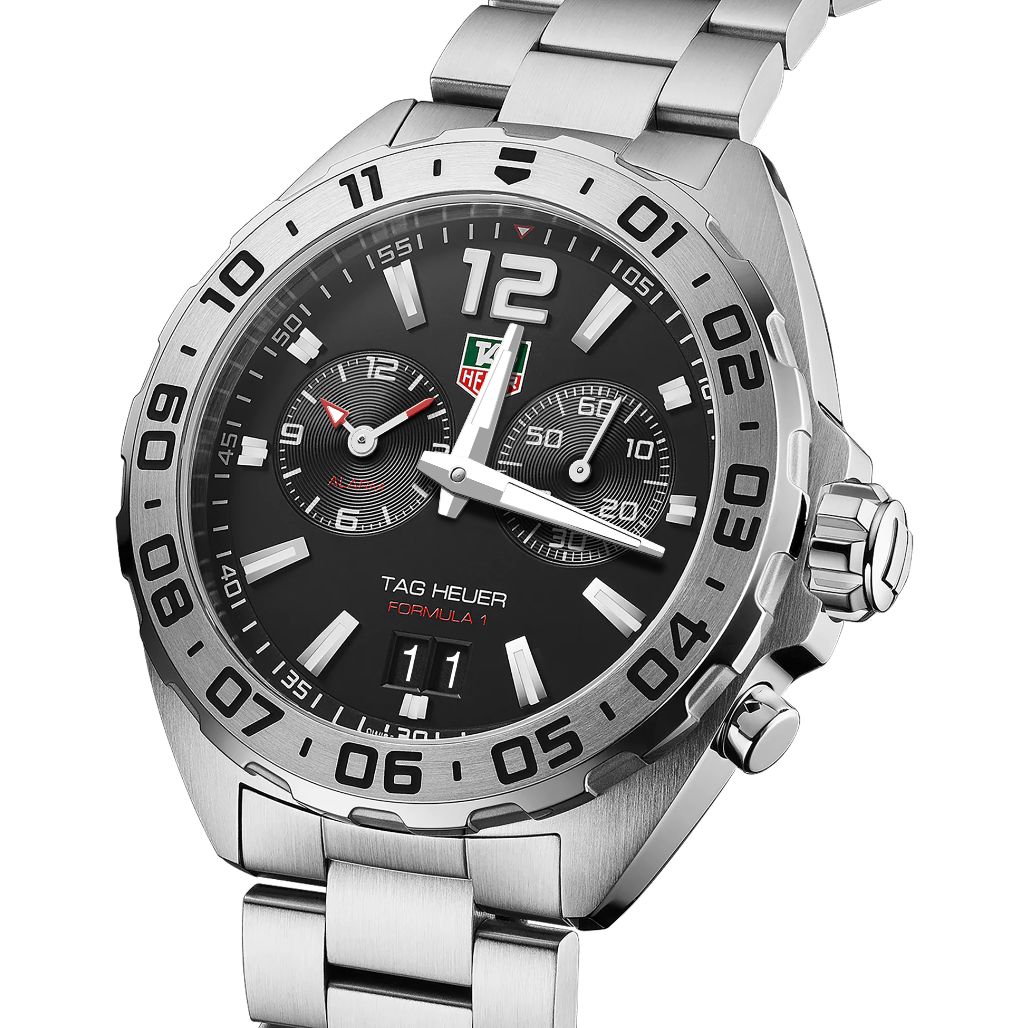 TAG Heuer watch formula 1 41mm black quartz steel WAZ111A.BA0875