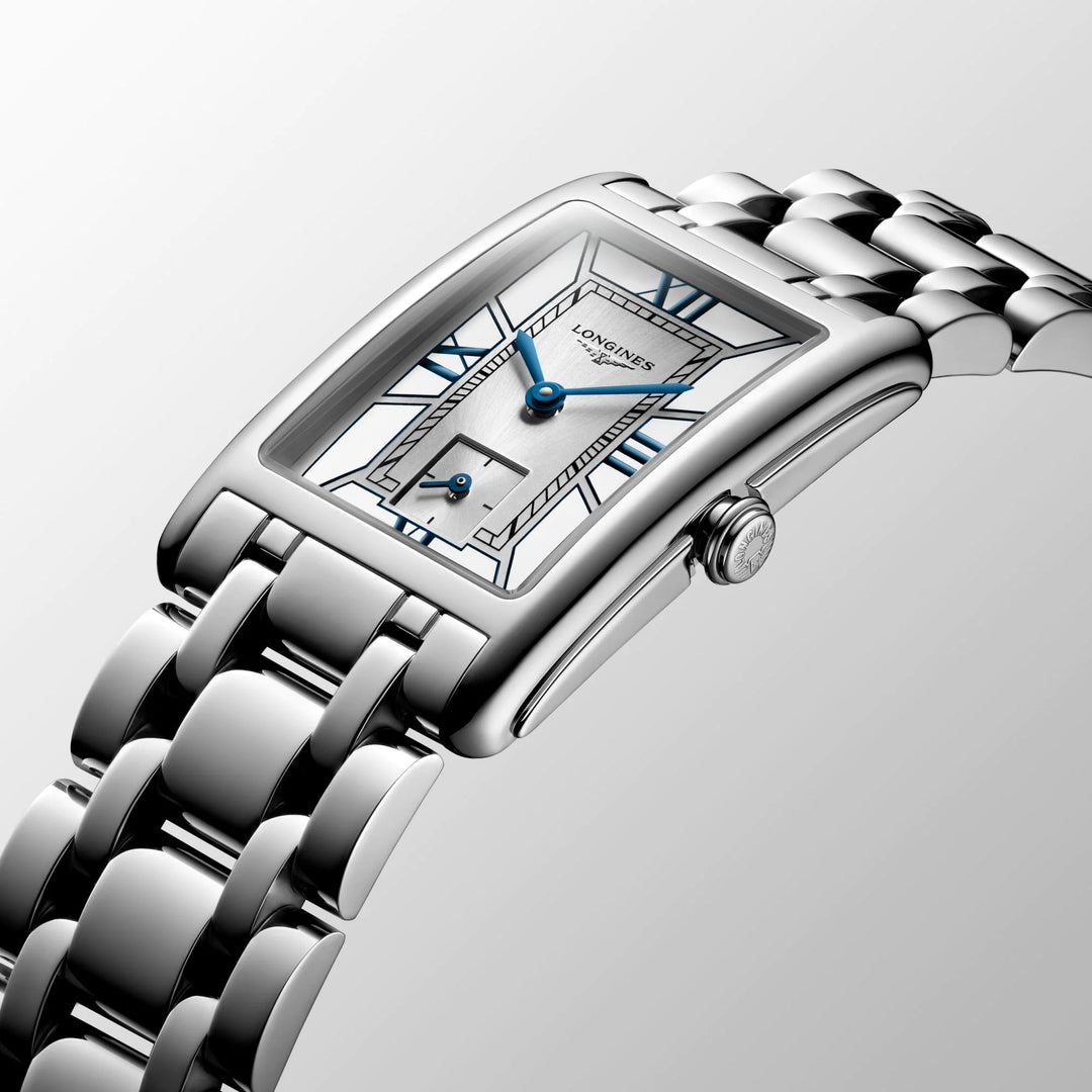 Longines Dolcevita Watch 23,3x37 mm de acero de cuarzo blanco L5.512.4.75.6