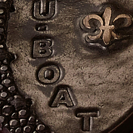 U-BOAT portachiavi Ray pelle argento 4945