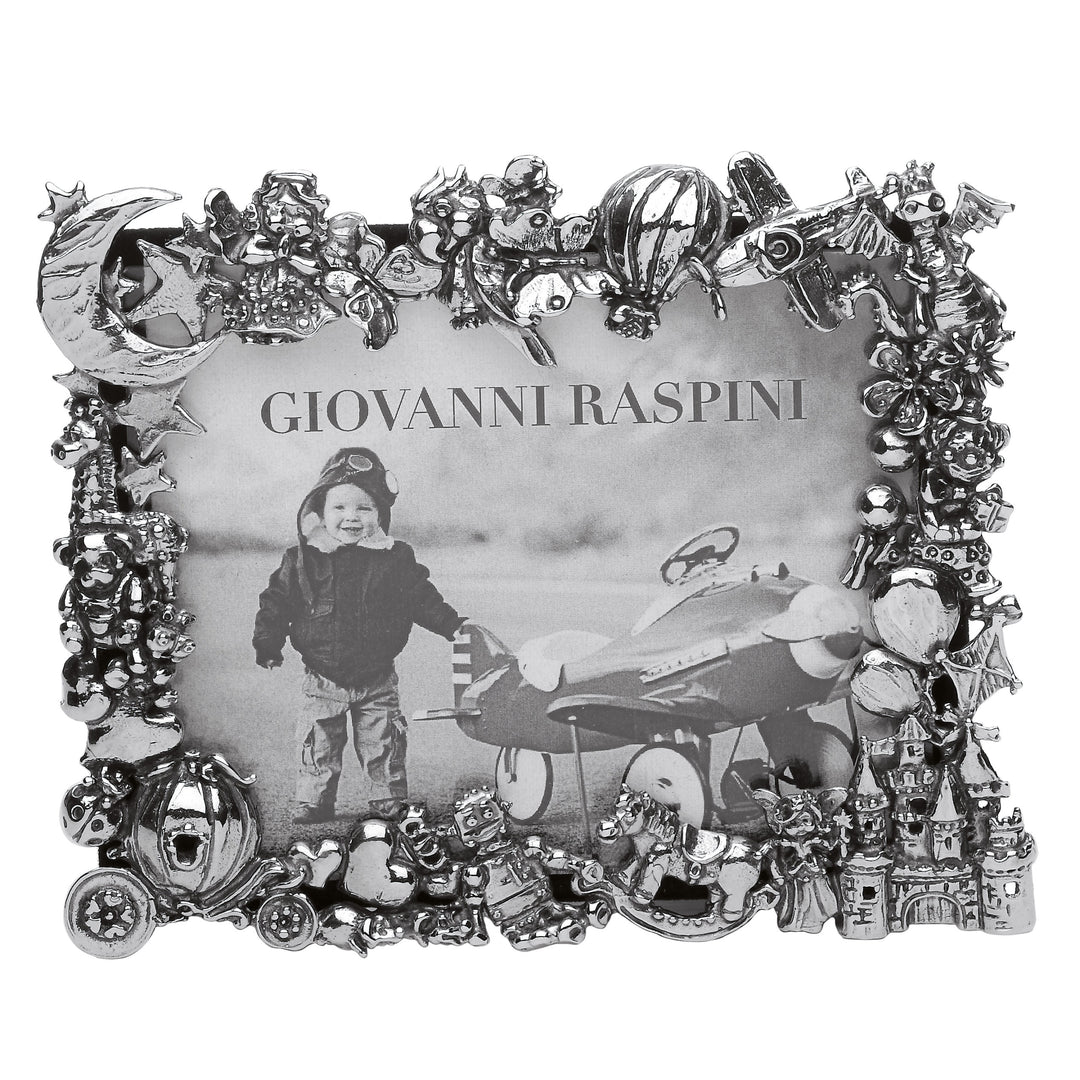 Giovanni Raspini Cadre bébé bronze blanc B0140