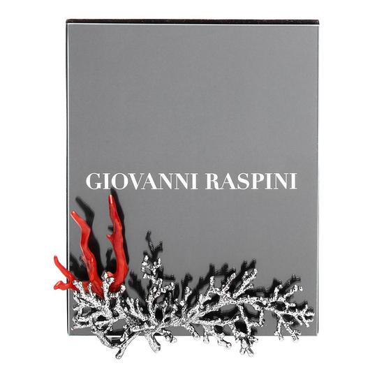 Giovanni Raspini cornice Coralli piccola vetro 12x15cm bronzo B684