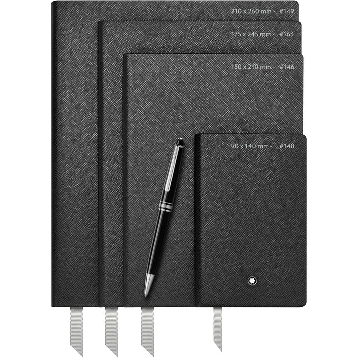 Montblanc blocco note notebook 148 a righe Black ( nero ) cancelleria di lusso 118036 - Capodagli 1937