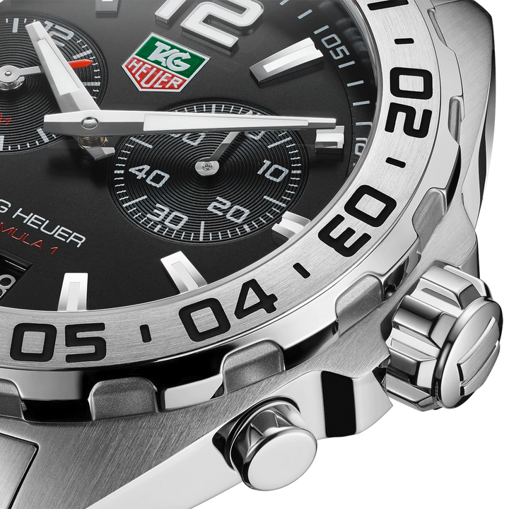 TAG Heuer watch formula 1 41mm black quartz steel WAZ111A.BA0875
