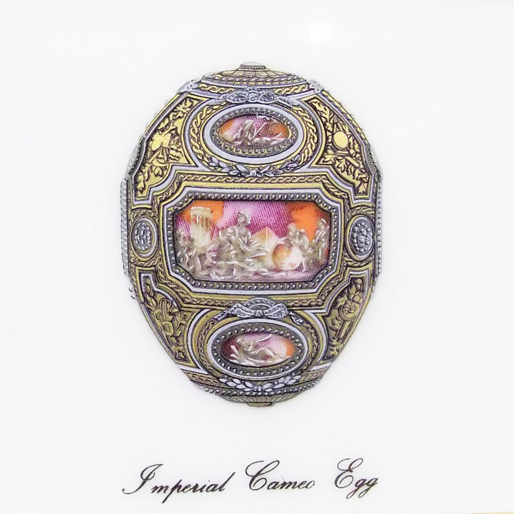 Fabergé posacenere in limoges decori smalto con finiture oro zecchino A/554394 - Gioielleria Capodagli