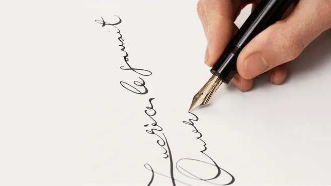 Montblanc stilografica Meisterstück LeGrand Calligraphy pennino flessibile 128512